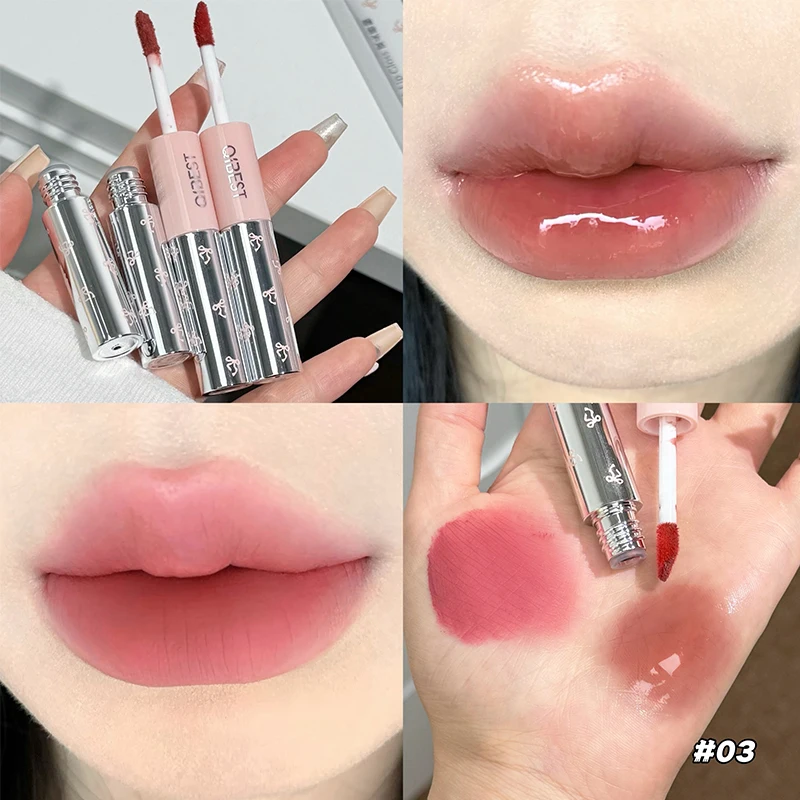 أحمر شفاه سائل مخملي مطفي مزدو - مراجعة Lip Tint Korean وسعره