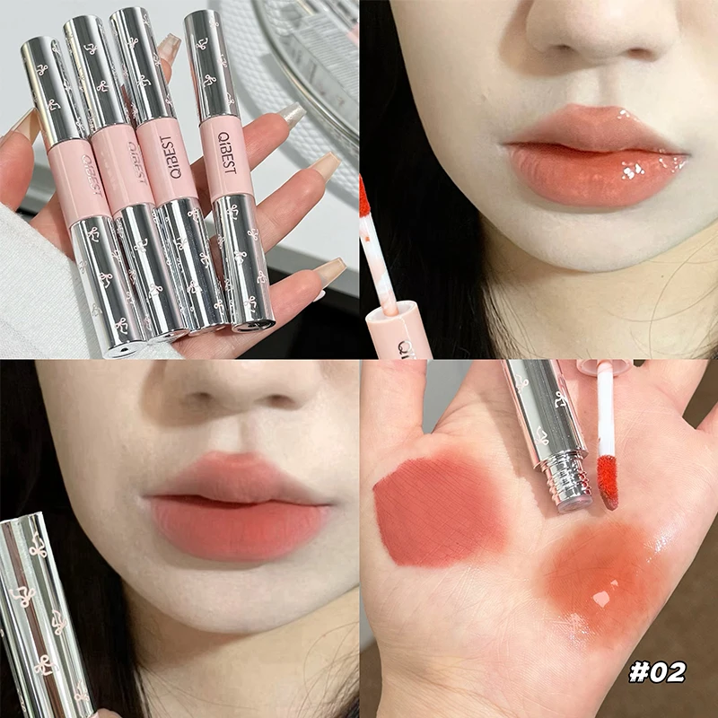 أحمر شفاه سائل مخملي مطفي مزدو - مراجعة Lip Tint Korean وسعره